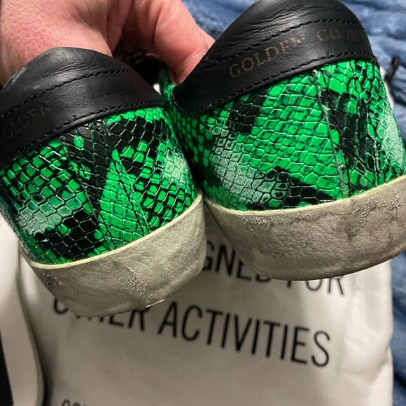 Green Snakeskin Sneakers 36 - Picture 5 of 10